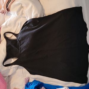 Black racer back tank